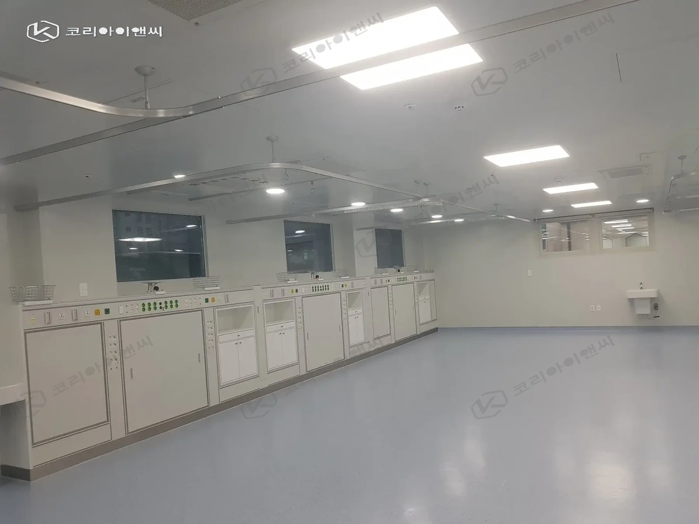 중환자실 클린존 내부 청정 구역